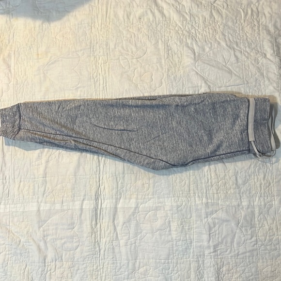 Lululemon size 8 Highway said joggers blue and white fleece heavy duty comfy - Picture 3 of 5